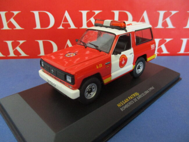 Die cast 1/43 Modellino Auto Nissan Patrol Pompieri Barcellona 1994