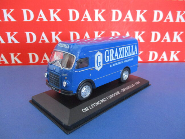 Die cast 1/43 Modellino Furgone Pubblicitario OM Leoncino Furgone Graziella 1964