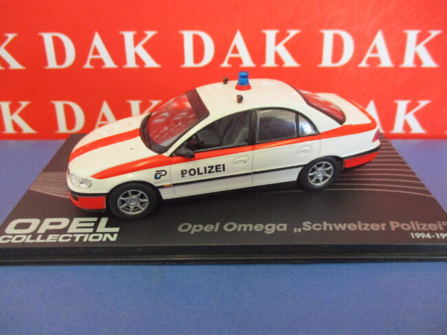 Die cast 1/43 Modellino Auto Polizia Polizei Police Opel Omega Schweitzer