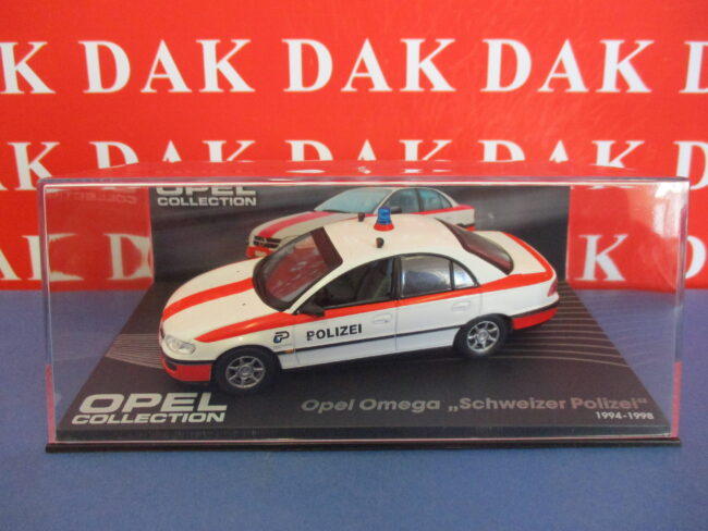 Die cast 1/43 Modellino Auto Polizia Polizei Police Opel Omega Schweitzer - immagine 4