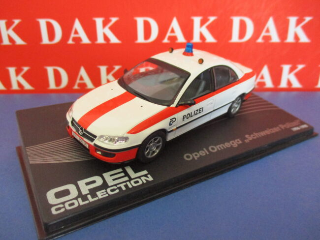 Die cast 1/43 Modellino Auto Polizia Polizei Police Opel Omega Schweitzer - immagine 2