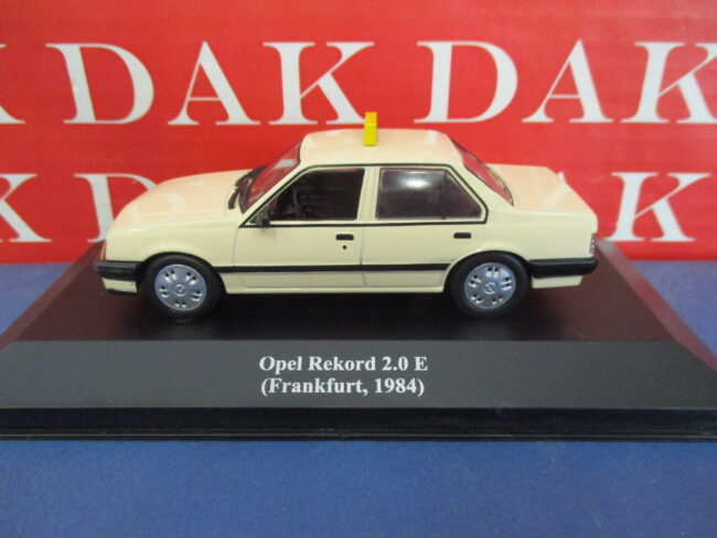 Die cast 1/43 Modellino Auto Taxi Opel Rekord 2.0 E Frankfurt 1984