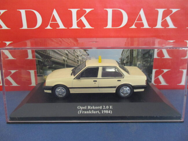 Die cast 1/43 Modellino Auto Taxi Opel Rekord 2.0 E Frankfurt 1984 - immagine 4