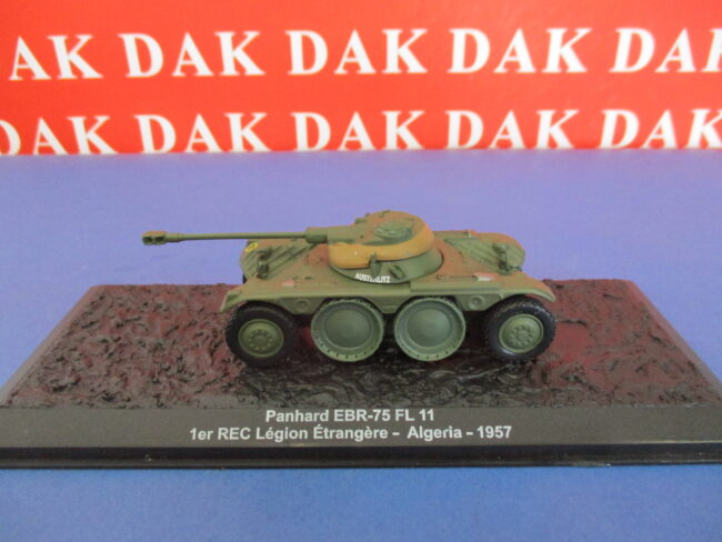 Die cast 1/72 Modellino Carro Armato Tank Panhard EBR-75 FL 11 Algeria 1957