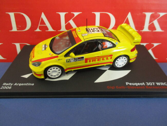 Die cast 1/43 Modellino Auto Peugeot 307 WRC Rally Argentina 2006 Gigi Galli