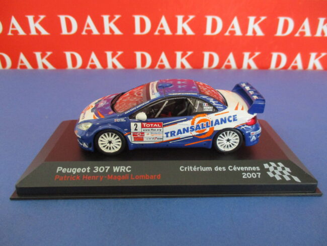 Die cast 1/43 Modellino Auto Peugeot 307 WRC Criterium des Cevennes 2007 P.Henry