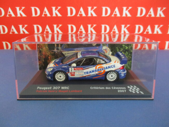 Die cast 1/43 Modellino Auto Peugeot 307 WRC Criterium des Cevennes 2007 P.Henry - immagine 4