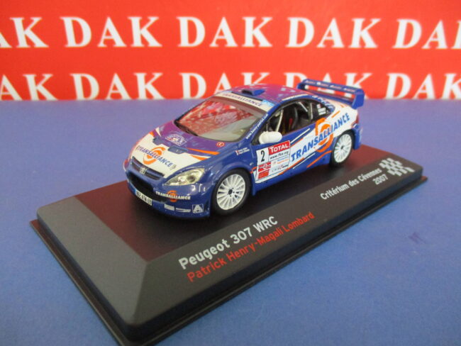 Die cast 1/43 Modellino Auto Peugeot 307 WRC Criterium des Cevennes 2007 P.Henry - immagine 2