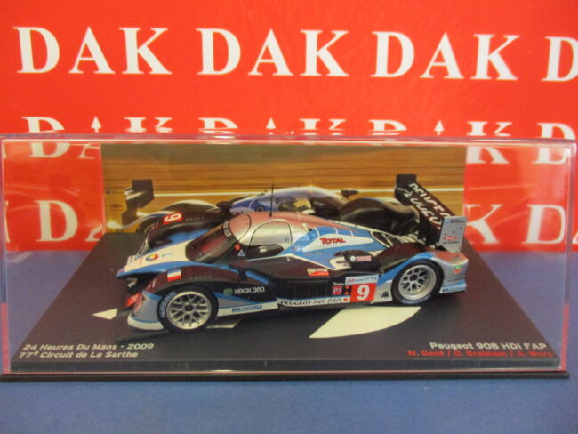 Die cast 1/43 Modellino Auto Peugeot 908 HDI FAP N9 24H Le Mans 2009 D. Brabham - immagine 4