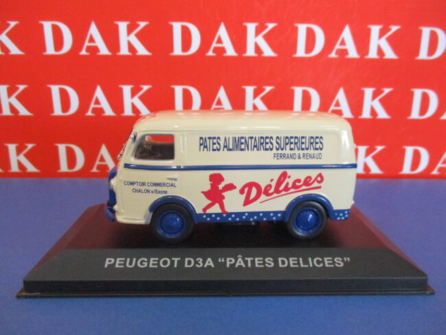 Die cast 1/43 Modellino Furgone Pubblicitario Peugeot D3A Pates Delices - immagine 2