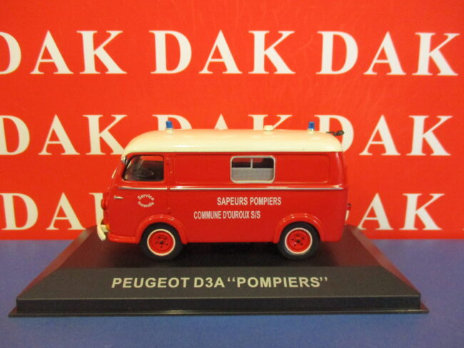 Die cast 1/43 Modellino Furgone Peugeot D3A Pompieri Vigili del Fuoco Fire - immagine 2