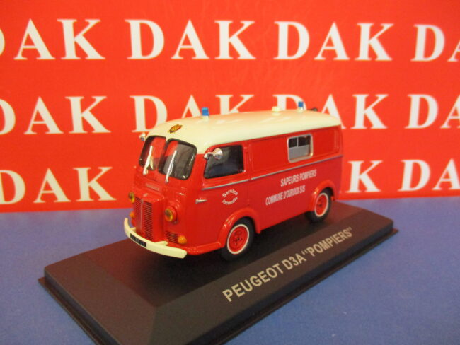 Die cast 1/43 Modellino Furgone Peugeot D3A Pompieri Vigili del Fuoco Fire