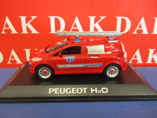 Die cast 1/43 Modellino Auto Concept Car Peugeot H2o Pompieri