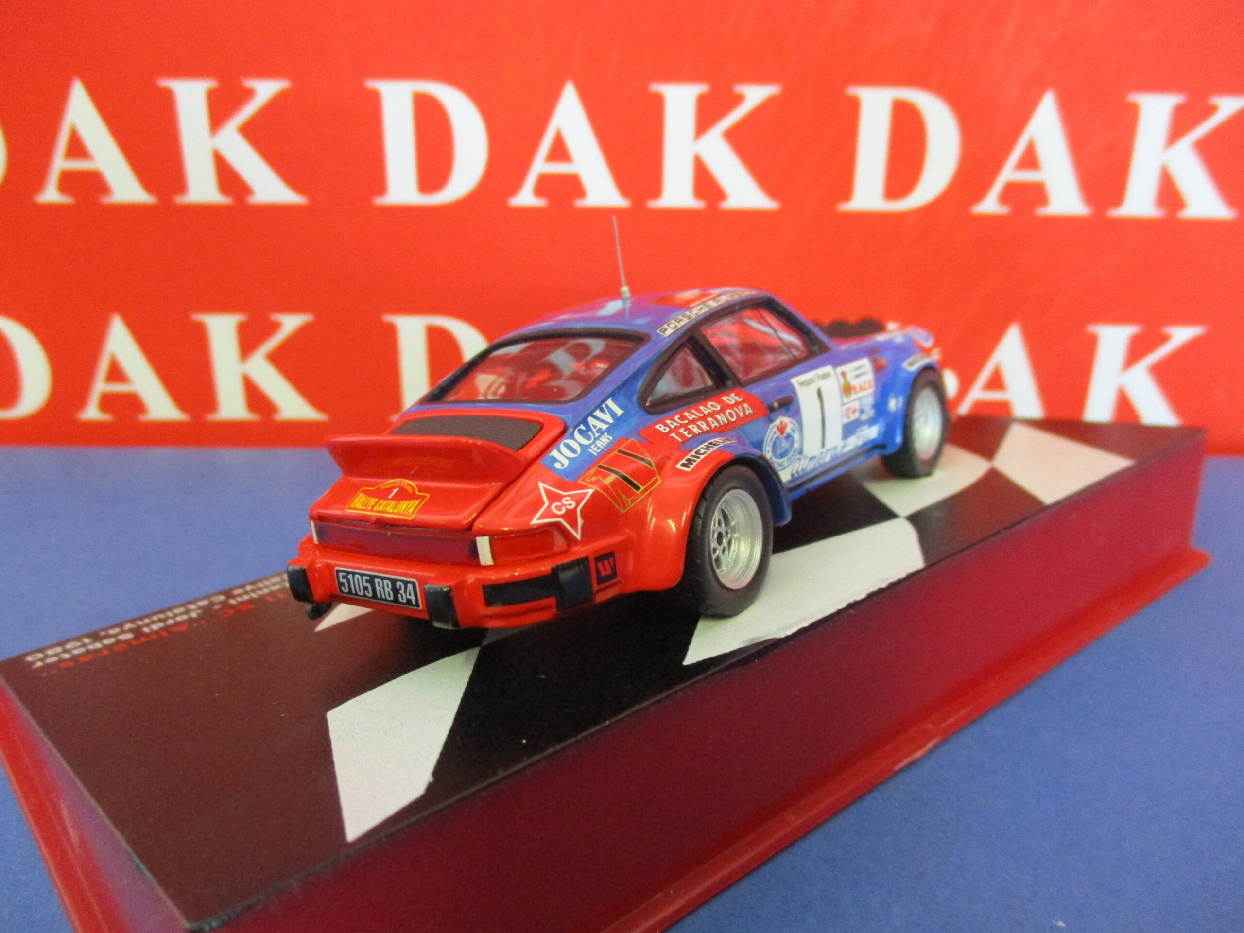 Die cast 1/43 Modellino Auto Porsche 911SC Gr.4 Assistenza Rally Almeras  1980 - Dak Mantova sas