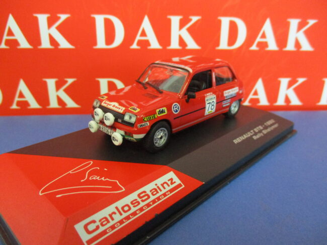 Die cast 1/43 Modellino Auto Renault 5TS Rally Shalymar 1980 C. Sainz