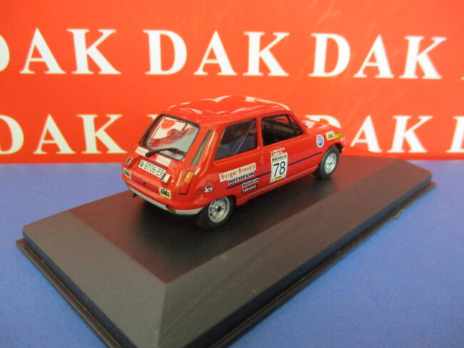 Die cast 1/43 Modellino Auto Renault 5TS Rally Shalymar 1980 C. Sainz - immagine 3