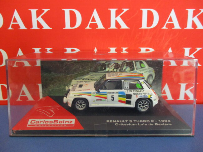 Die cast 1/43 Modellino Auto Renault 5 Turbo 2 Criterium Baviera 1984 C. Sainz - immagine 4