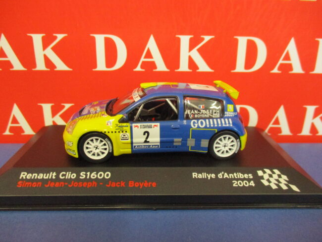 Die cast 1/43 Modellino Auto Renault Clio S 1600 Rally d'Antibes 2004