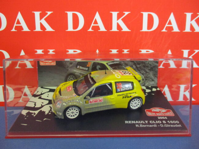 Die cast 1/43 Modellino Auto Renault Clio S 1600 Rally Monte Carlo 2004 Bernardi - immagine 4