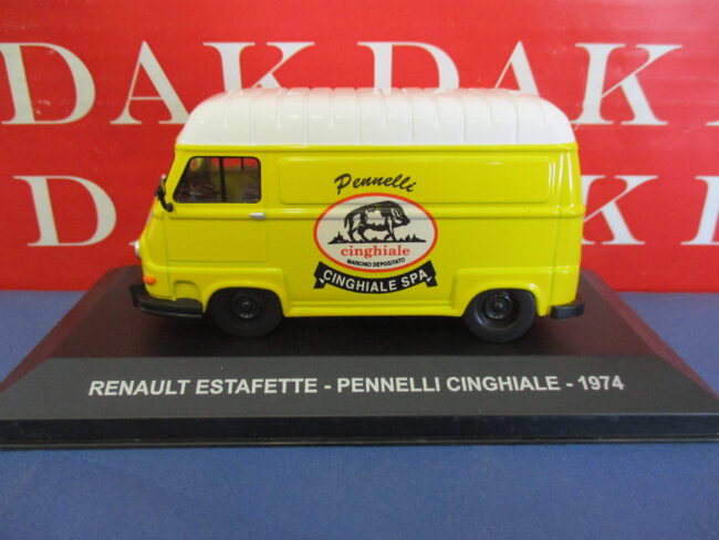 Die cast 1/43 Modellino Furgone Renault Estafette Pennelli Cinghiale 1974