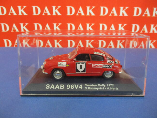 Die cast 1/43 Modellino Auto Saab 96V4 Rally Sweden 1972 S. Blomqvist HB - immagine 4