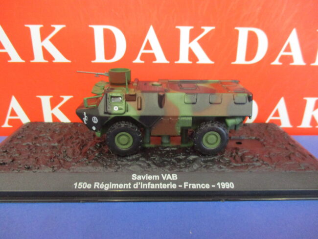 Die cast 1/72 Modellino Carro Armato Tank Saviem VAB 150e Reg. Inf. France 1990