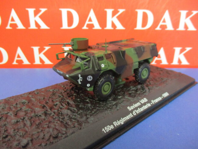 Die cast 1/72 Modellino Carro Armato Tank Saviem VAB 150e Reg. Inf. France 1990 - immagine 2