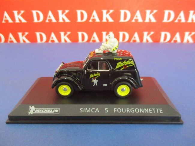 Die cast 1/43 Modellino Auto furgonata Simca 5 Michelin La Topolino francese - immagine 2