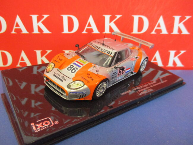 Die cast 1/43 Modellino Auto Spyker C8 Spyder GT2R N86 24H Le Mans 2006 by Ixo - immagine 2