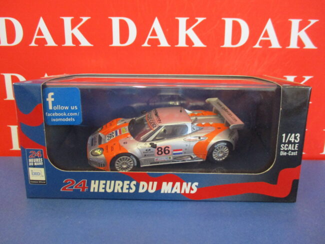 Die cast 1/43 Modellino Auto Spyker C8 Spyder GT2R N86 24H Le Mans 2006 by Ixo - immagine 5