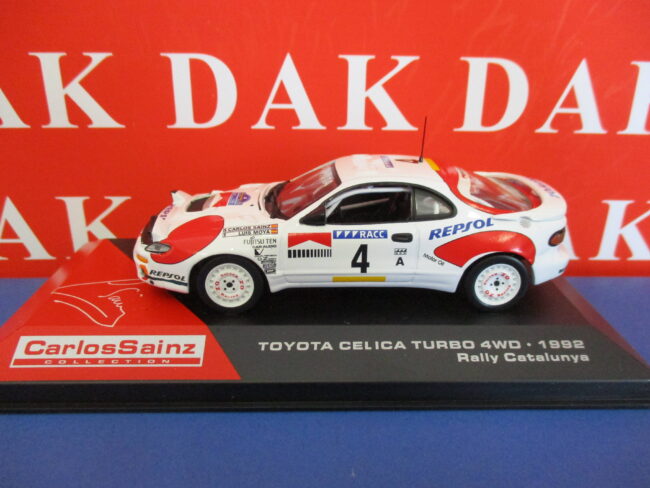 Die cast 1/43 Modellino Auto Toyota Celica Turbo 4WD Rally Catalunya 1992 Sainz