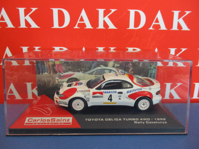 Die cast 1/43 Modellino Auto Toyota Celica Turbo 4WD Rally Catalunya 1992 Sainz - immagine 4