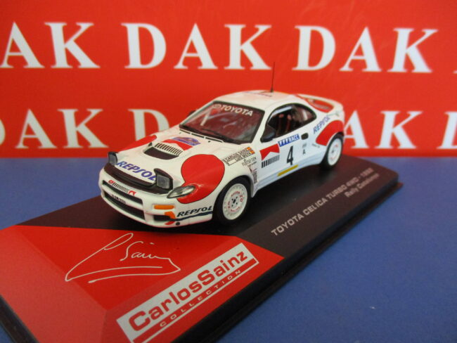 Die cast 1/43 Modellino Auto Toyota Celica Turbo 4WD Rally Catalunya 1992 Sainz - immagine 2