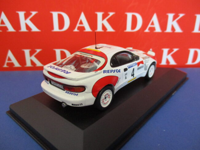 Die cast 1/43 Modellino Auto Toyota Celica Turbo 4WD Rally Catalunya 1992 Sainz - immagine 3