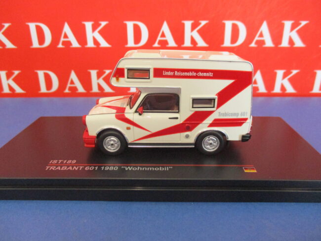 Die cast 1/43 Modellino Auto Camper Trabant 601 Wohnmobile 1980 by IST