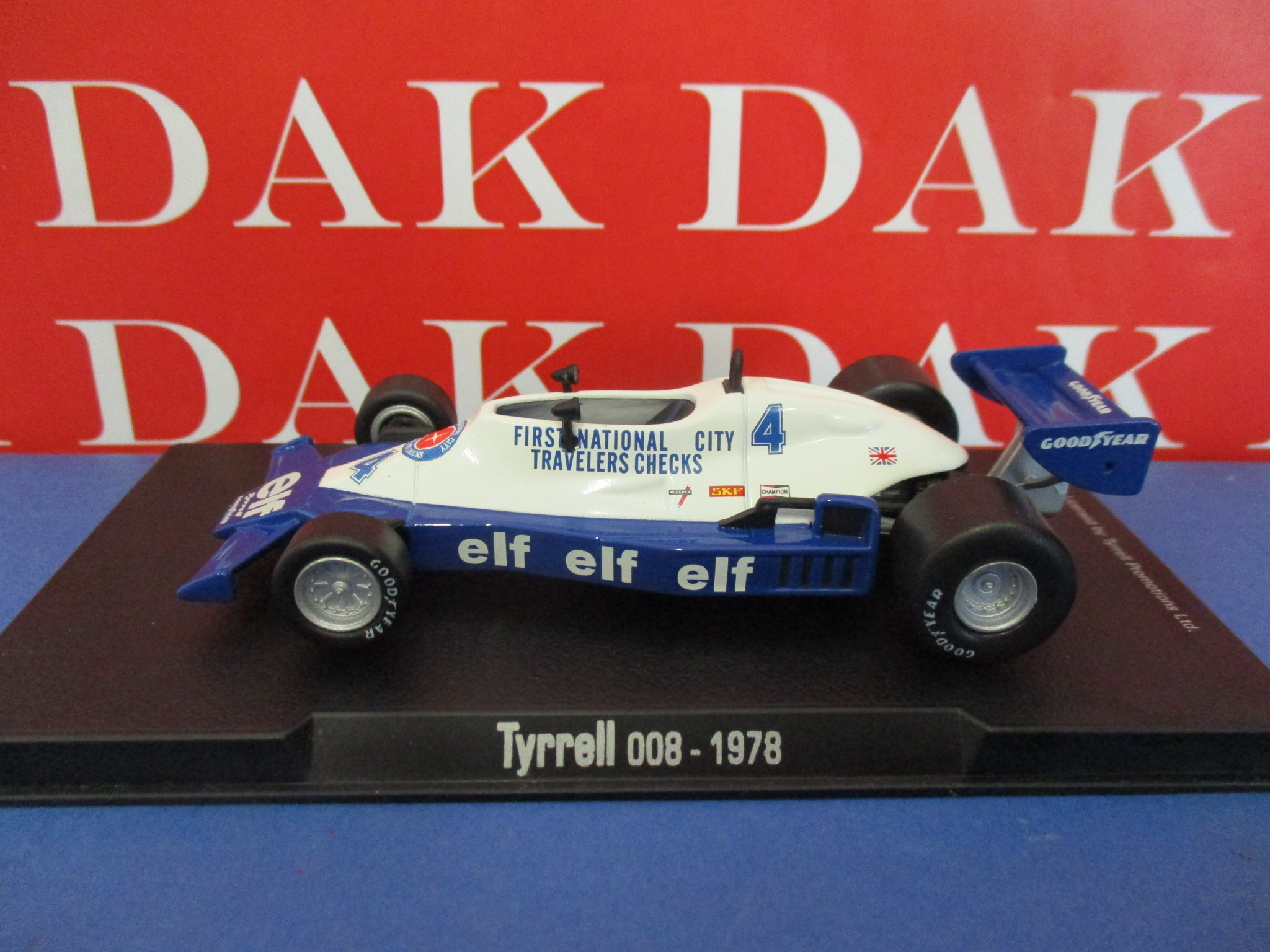 Die cast 1/43 Modellino Auto F1 Tyrrell 008 1978 P.Depailler by RBA - Dak  Mantova sas