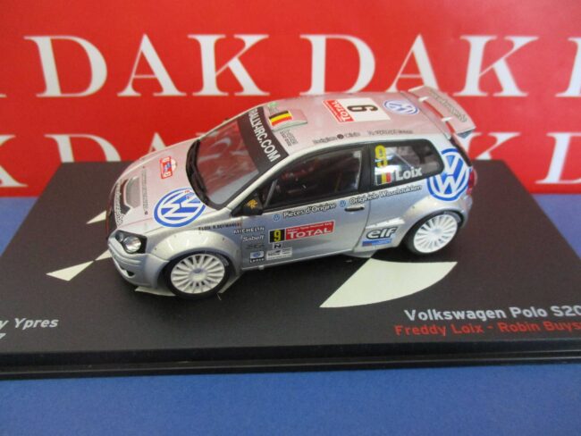 Die cast 1/43 Modellino Auto Volkswagen Polo S2000 Rally Ypres 2007 F. Loix