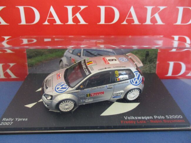 Die cast 1/43 Modellino Auto Volkswagen Polo S2000 Rally Ypres 2007 F. Loix - immagine 4