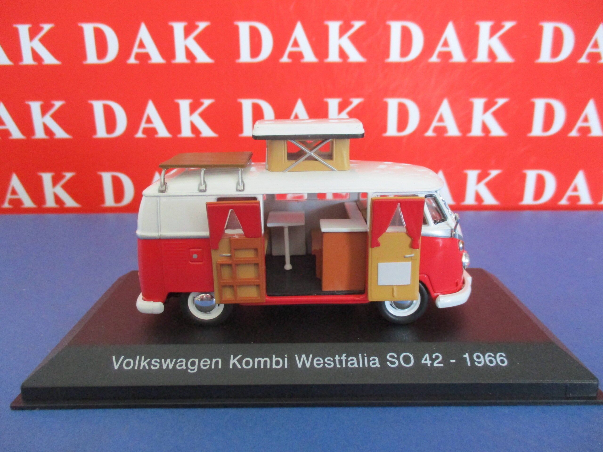 Die cast 1/43 Modellino Camper Volkswagen T1 Kombi Westfalia SO 42 1966