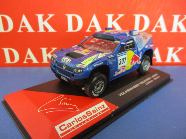 Die cast 1/43 Modellino Auto Volkswagen Touareg 2000 Red Bull Dakar 2006 C.Sainz