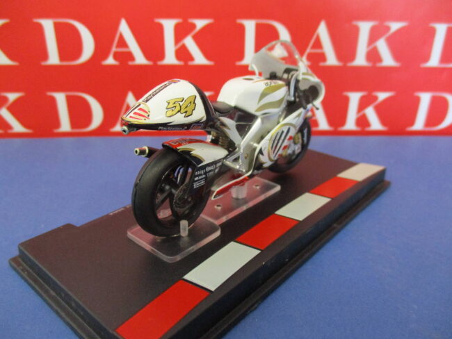 Die cast 1/24 Modellino Moto Aprilia RSV250 M. Poggiali 2004 - immagine 3