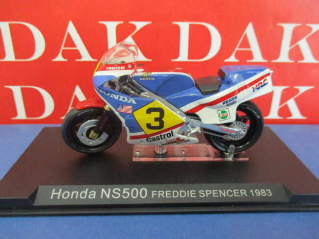 Die cast 1/24 Modellino Moto GP Honda NS500 Freddie Spencer 1983