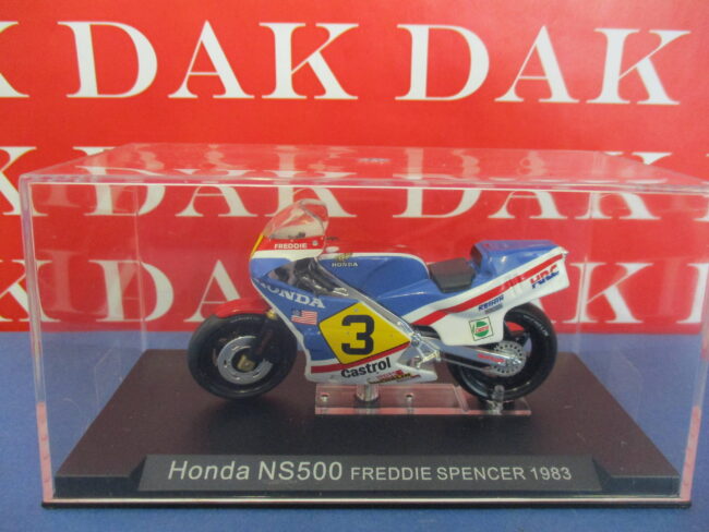 Die cast 1/24 Modellino Moto GP Honda NS500 Freddie Spencer 1983 - immagine 4