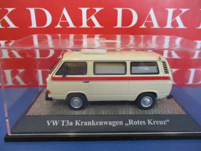 Die cast 1/43 Modellino Volkswagen T3a Ambulanza Ambulance Rotes Kreuz - immagine 4