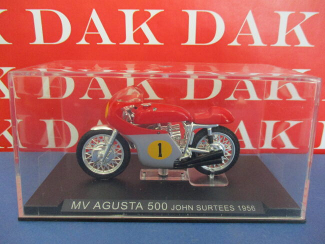 Die cast 1/24 Modellino Moto MV Agusta 500 John Surtees 1956 - immagine 4