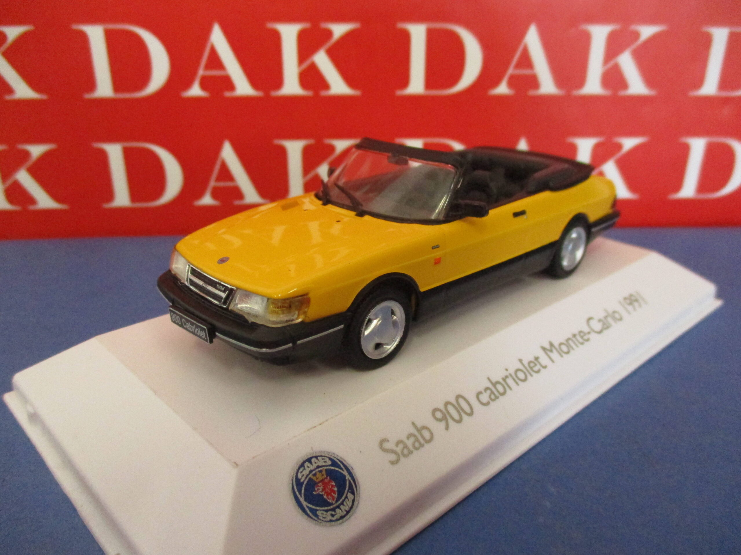 Die cast 1/43 Modellino Auto Saab 900 Cabriolet Monte Carlo 1991