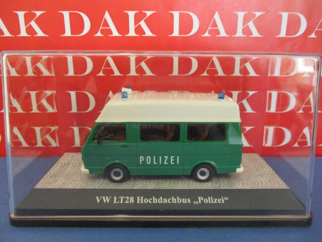 Die cast 1/43 Modellino Bus Polizia Police Polizei Volkswagen LT28 Hochdachbus - immagine 4