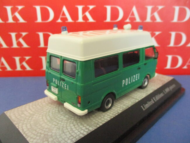 Die cast 1/43 Modellino Bus Polizia Police Polizei Volkswagen LT28 Hochdachbus - immagine 3