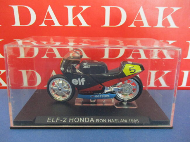 Die cast 1/24 Modellino Moto Elf-2 Honda Ron Haslam 1985 - immagine 4