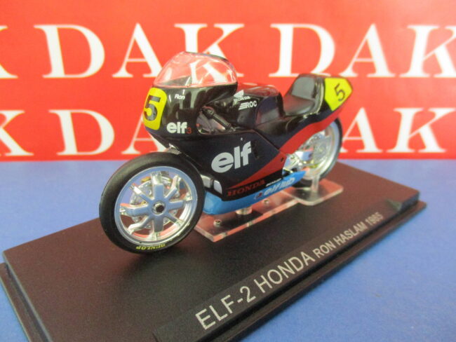 Die cast 1/24 Modellino Moto Elf-2 Honda Ron Haslam 1985 - immagine 2